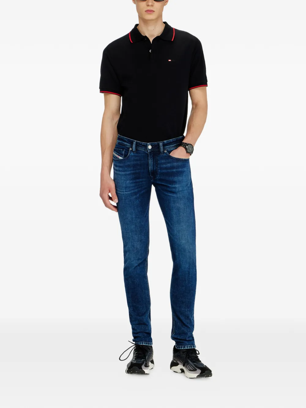 Diesel Skinny jeans low waist 1979 Sleenker Blauw