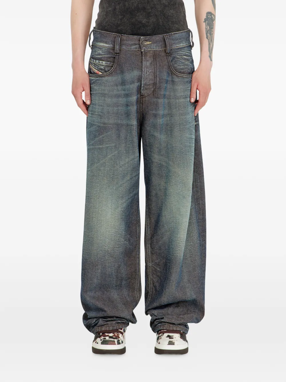 Diesel 1997 D-Enim-M jeans met normale taille Blauw