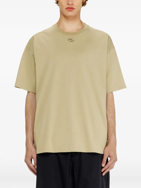 ディーゼル　エンブロイダリー　Tシャツ Diesel DエンブロイダリーTシャツ | ニュートラル | FARFETCH JP