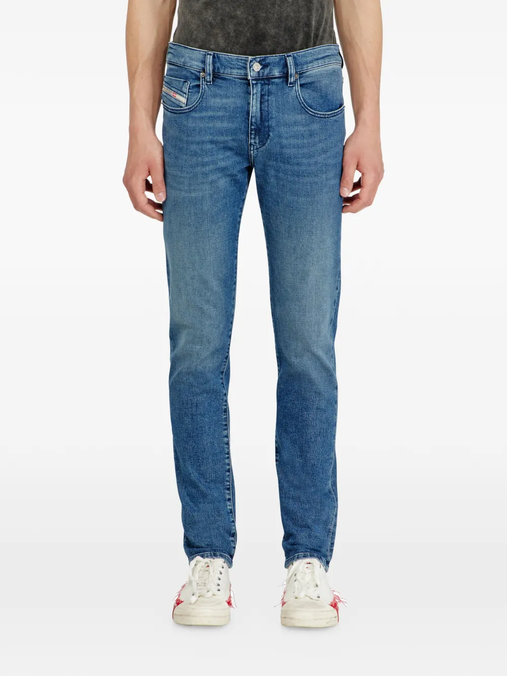 Diesel Slim-fit jeans Blauw