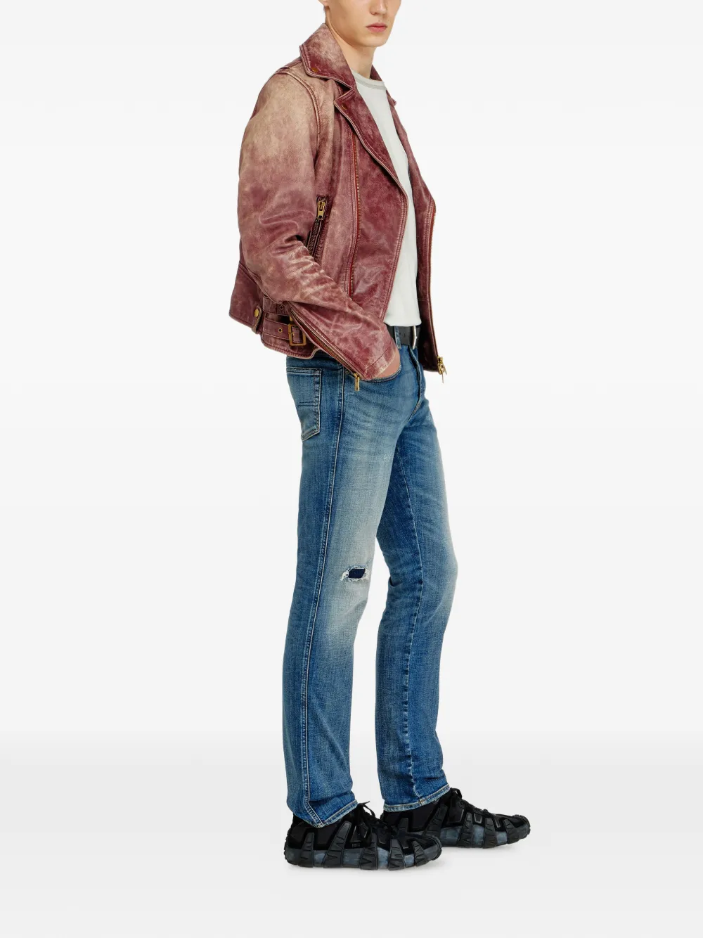 Diesel 1993 D-VYL slim-fit jeans met standaard taille Blauw