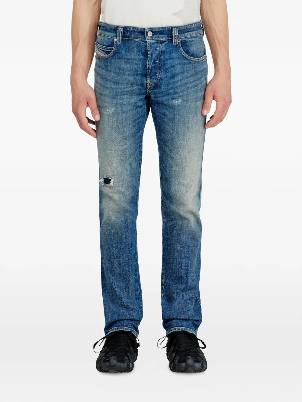 Diesel 1993 D-VYL slim-fit jeans met standaard taille Blauw