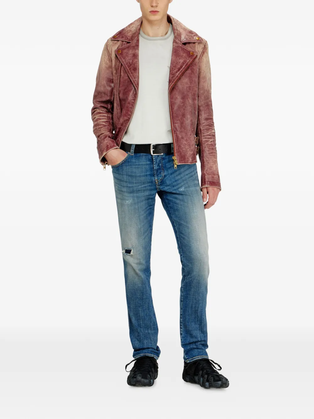 Diesel 1993 D-VYL slim-fit jeans met standaard taille Blauw
