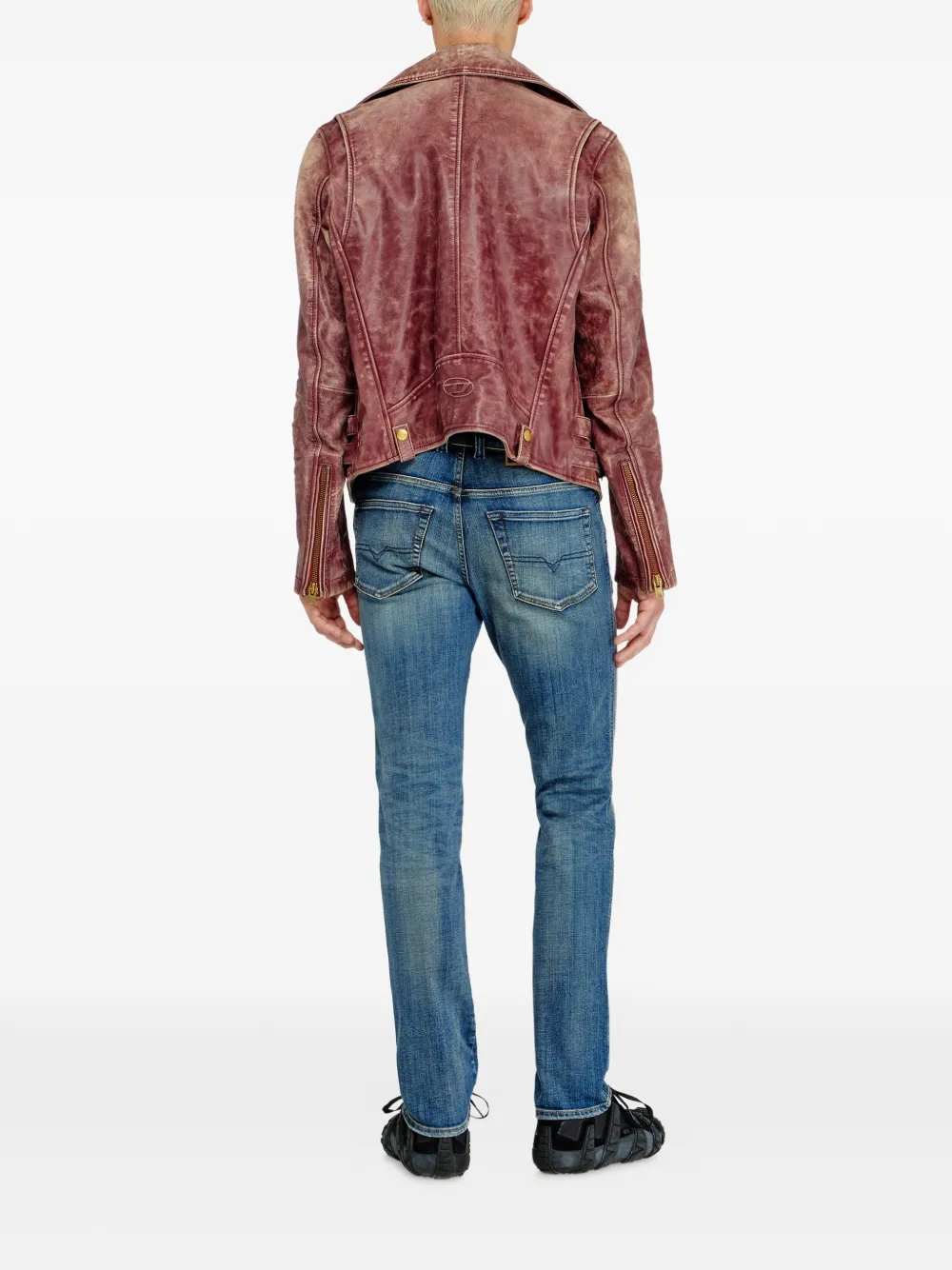 Diesel 1993 D-VYL slim-fit jeans met standaard taille Blauw