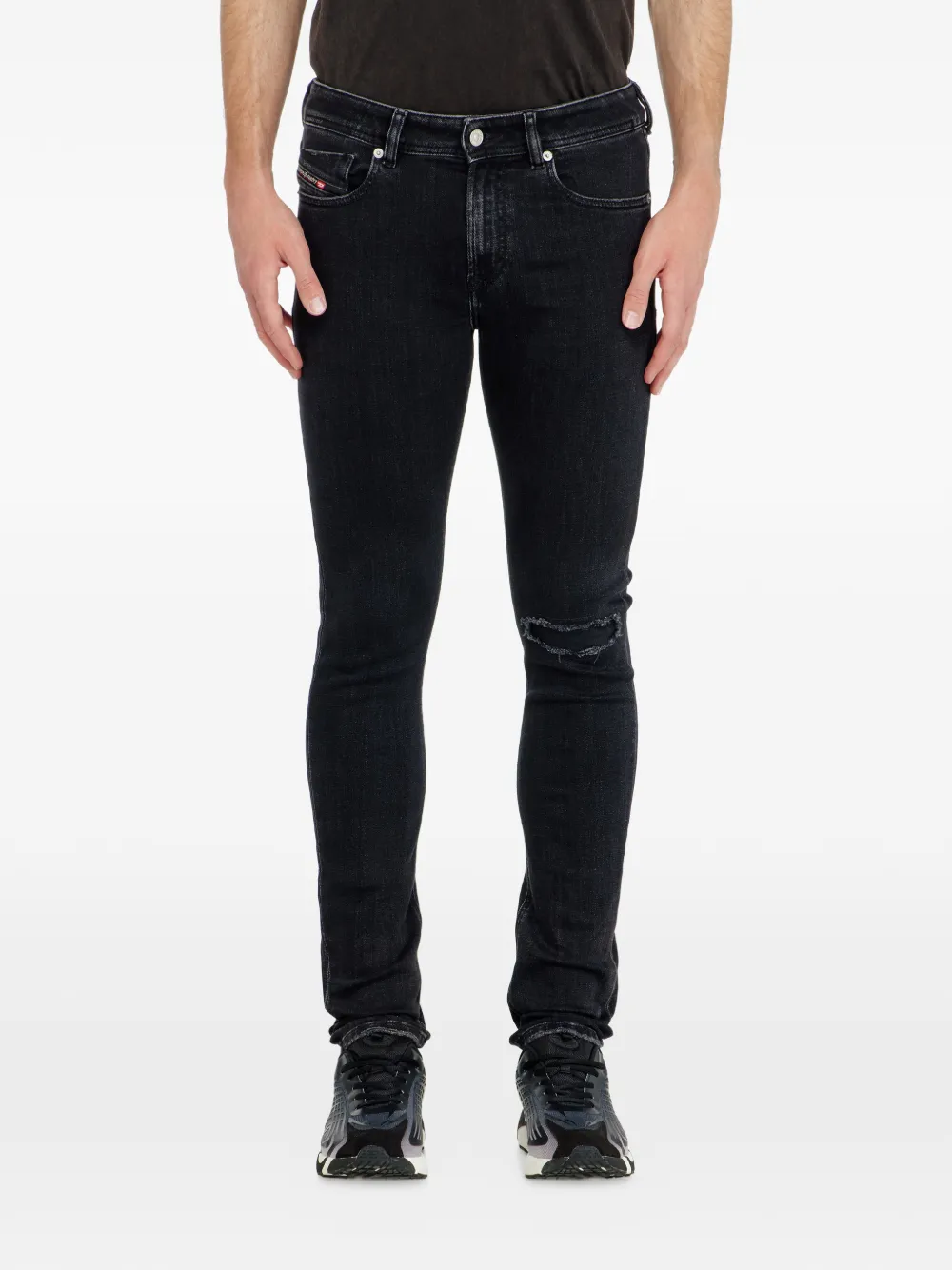 Diesel Skinny jeans low waist 1979 Sleenker Zwart