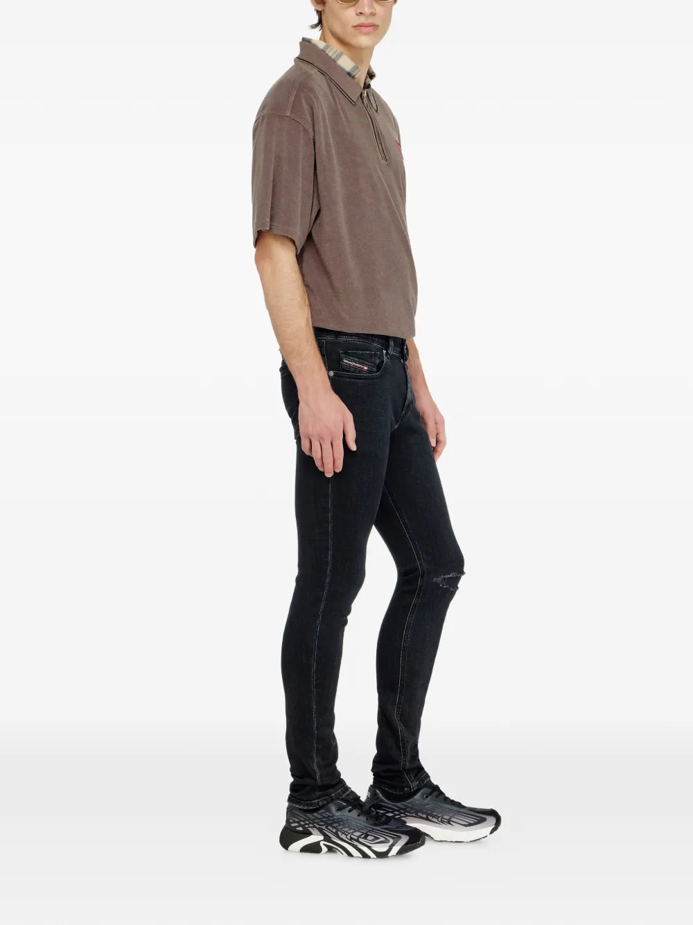  Diesel Skinny Jeans Low Waist 1979 Sleenker - Noir 