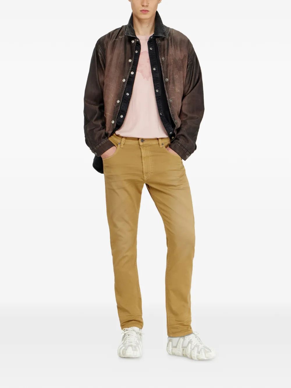 Diesel 2032 D-Krooley-BW Joggjeans jeans Beige