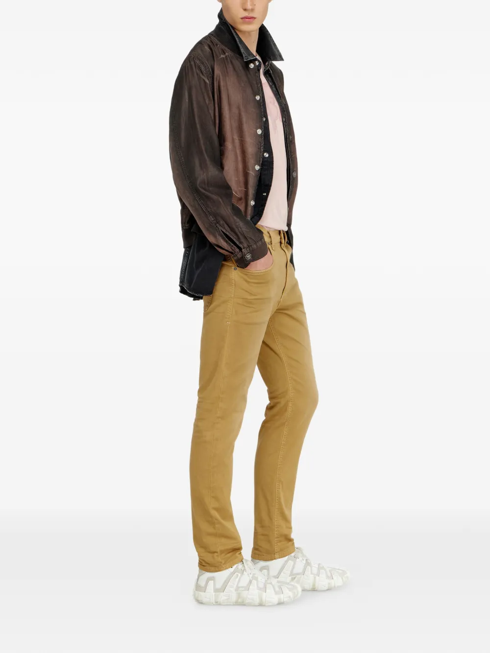 Diesel 2032 D-Krooley-BW Joggjeans jeans Beige