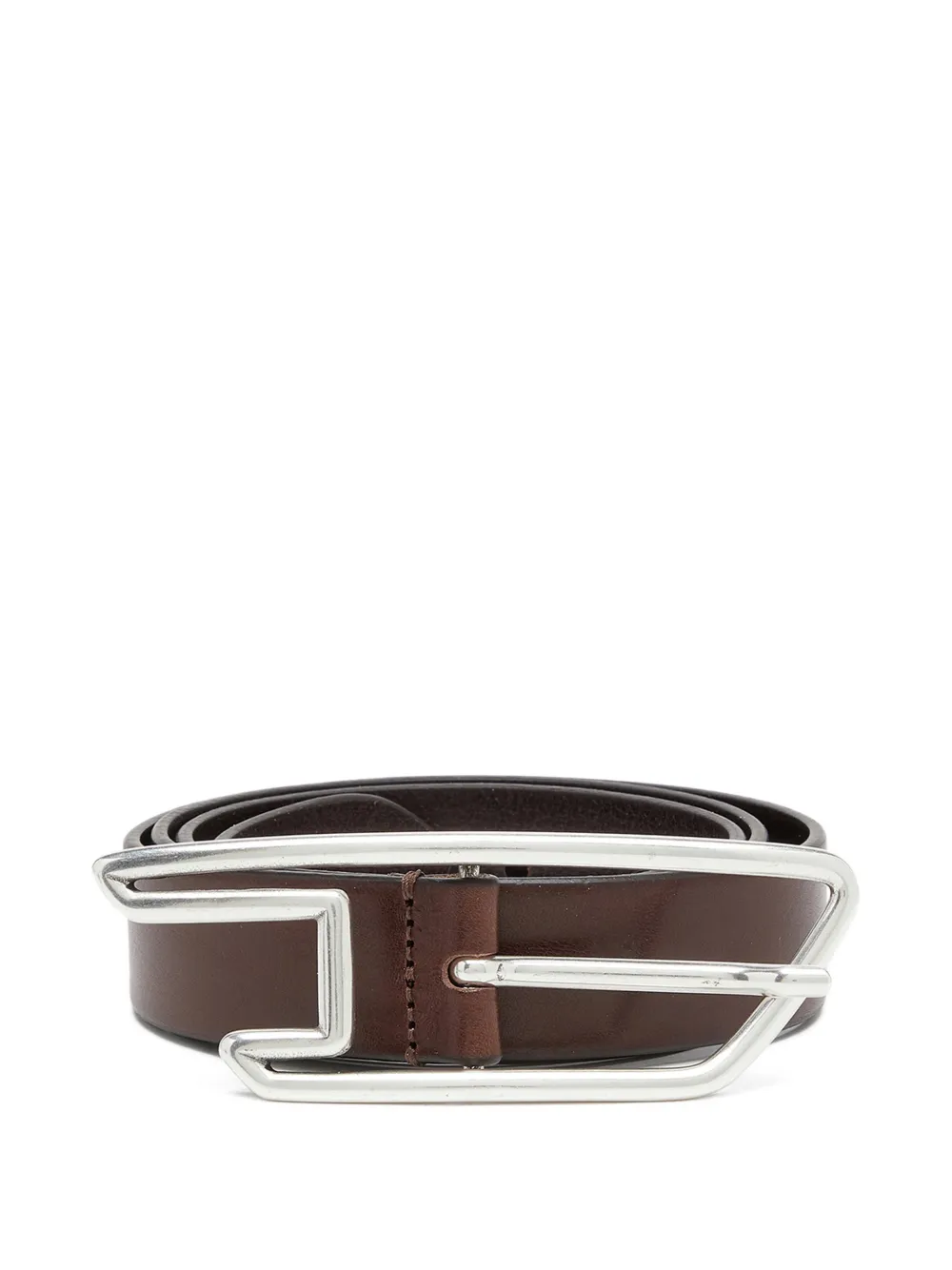 Diesel B-D Line leather belt - Marrone