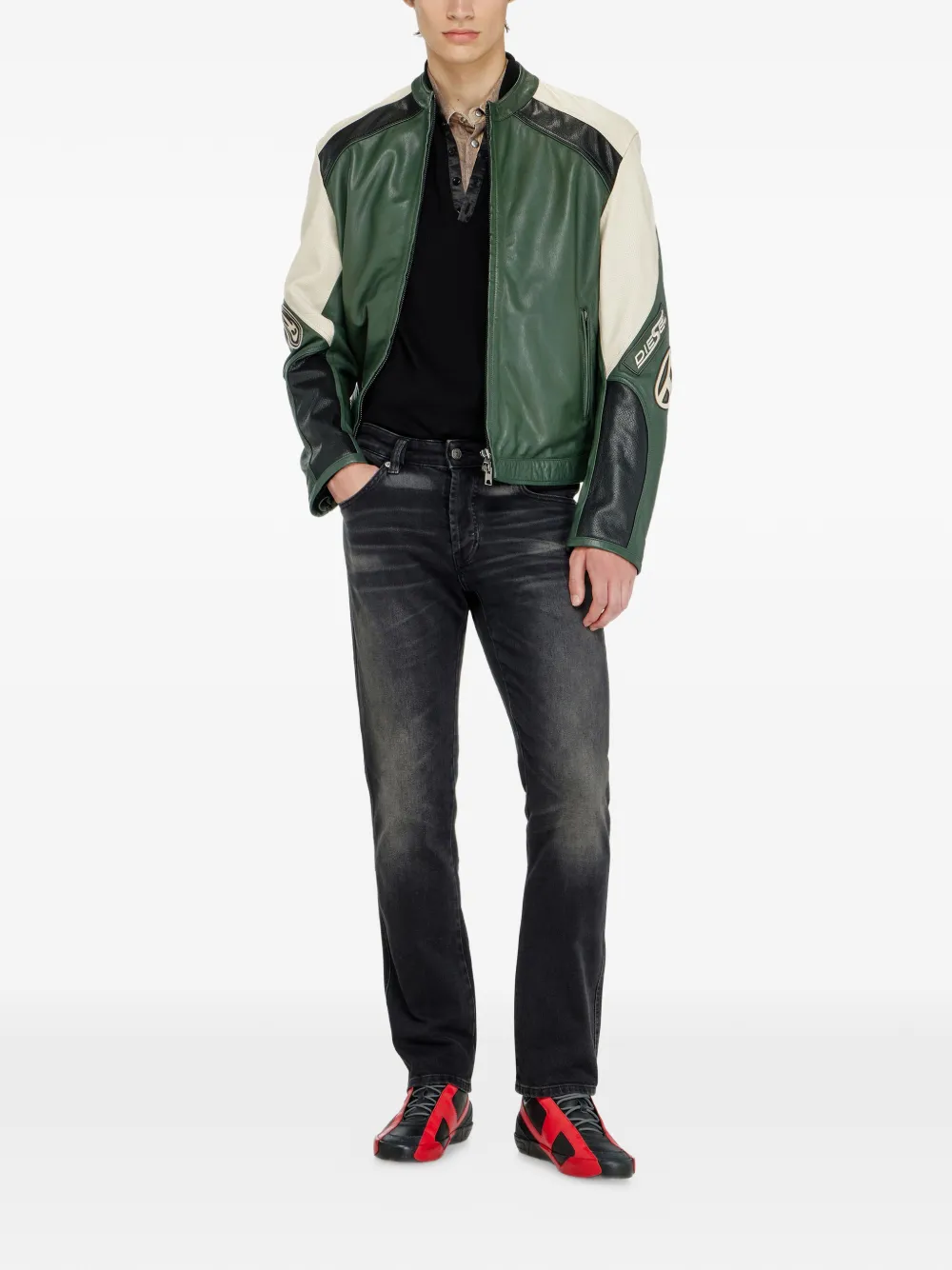 Diesel 1993 D-Vyl jeans met normale taille Zwart