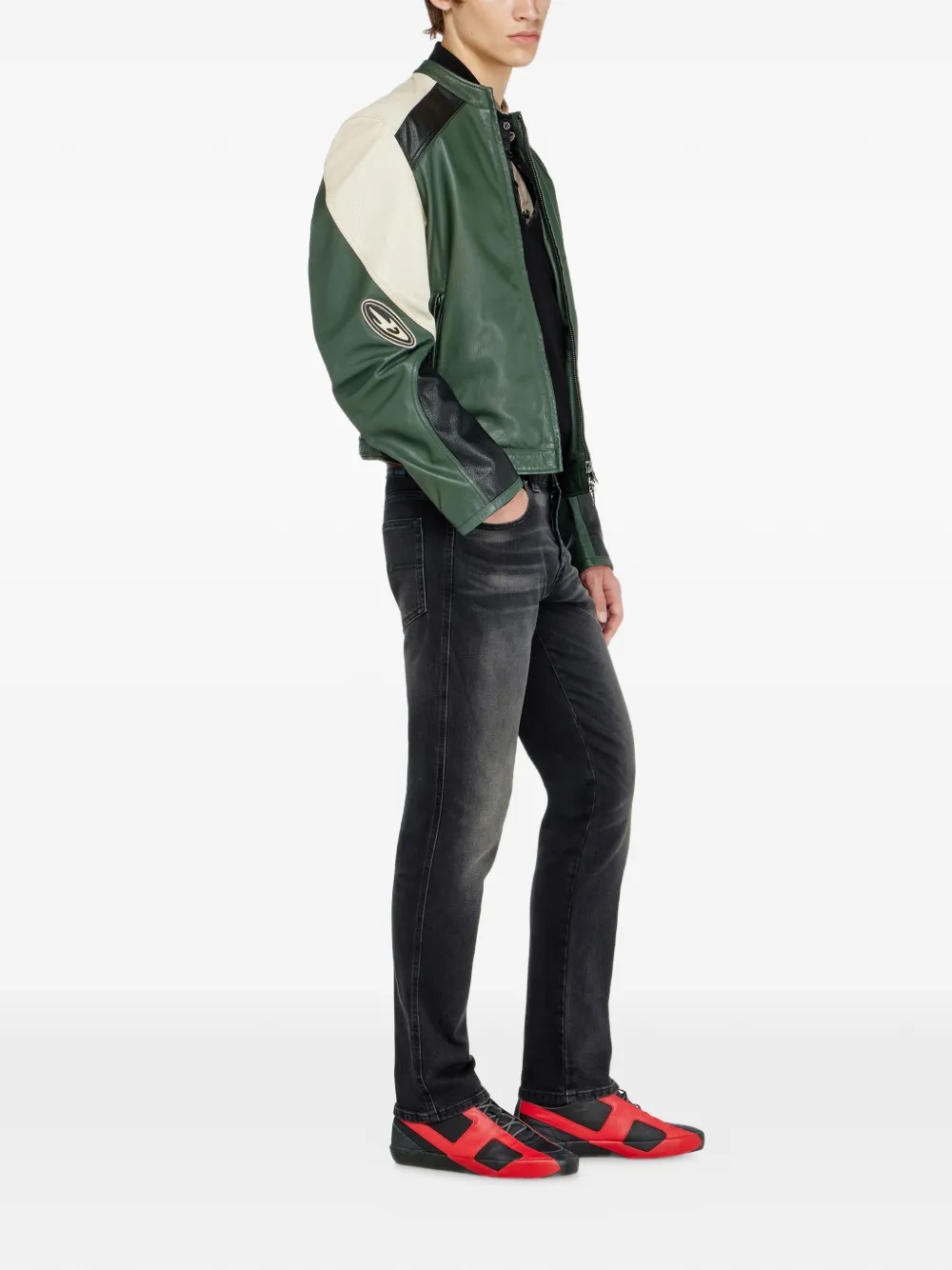 Diesel 1993 D-Vyl jeans met normale taille Zwart