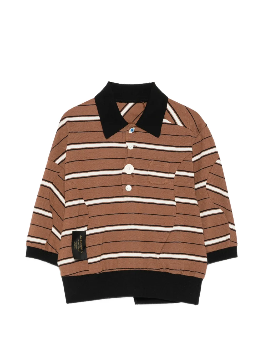 Undercover horizontal-stripe top - Marrone