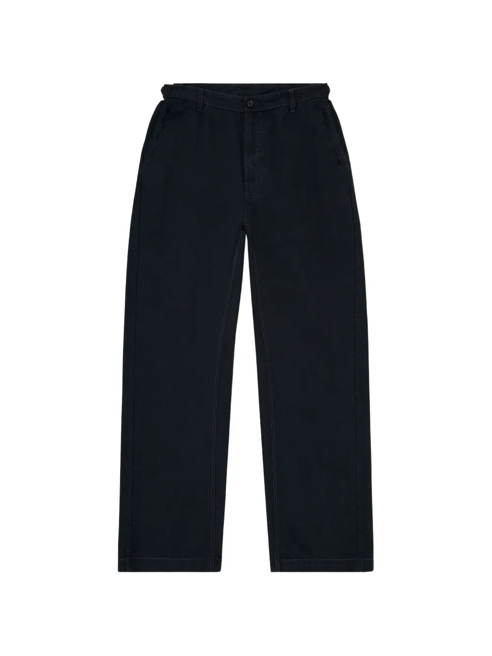 Diesel cotton wide-leg trousers - Schwarz