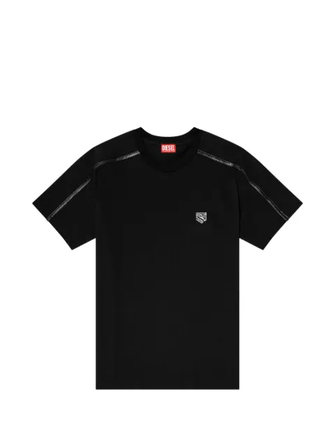 Diesel T-shirt with contrast trims and logo patch