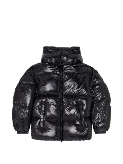 Diesel down puffer jacket with detachable hood