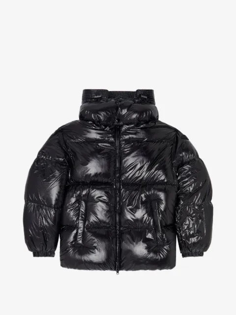Diesel down puffer jacket with detachable hood