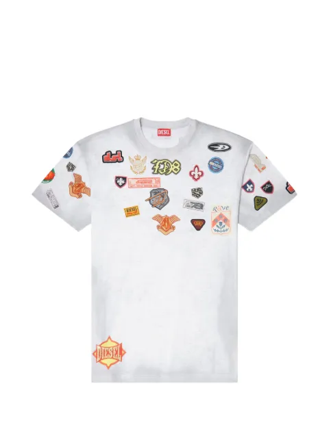 Diesel cotton T-shirt with all-over patches print