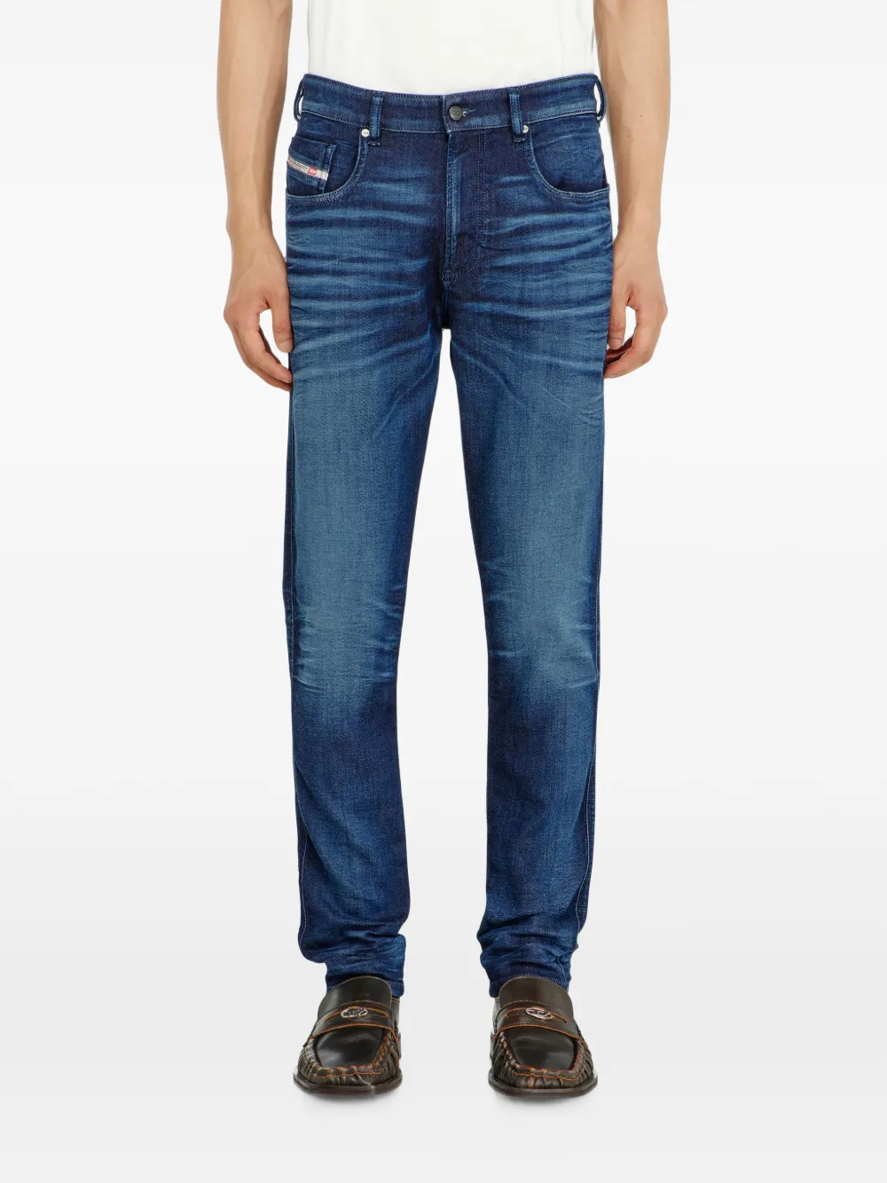 Diesel 2062 D-Strukt Joggjeans slim-fit regular waist Blauw