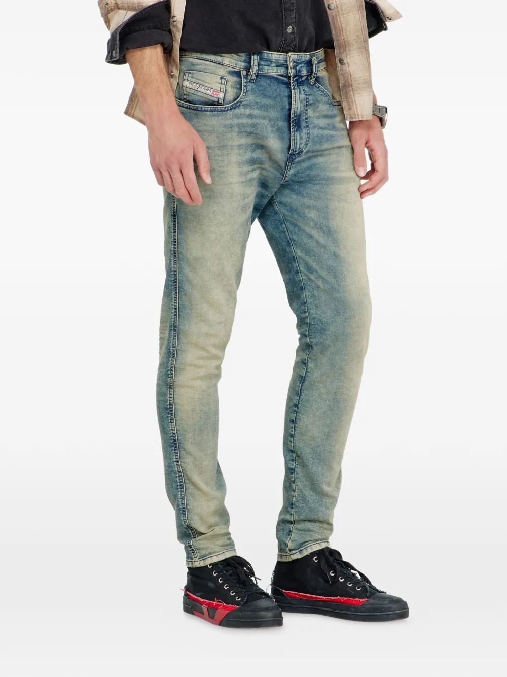 Diesel 2062 D-Strukt Joggjeans slim-fit regular waist Blauw