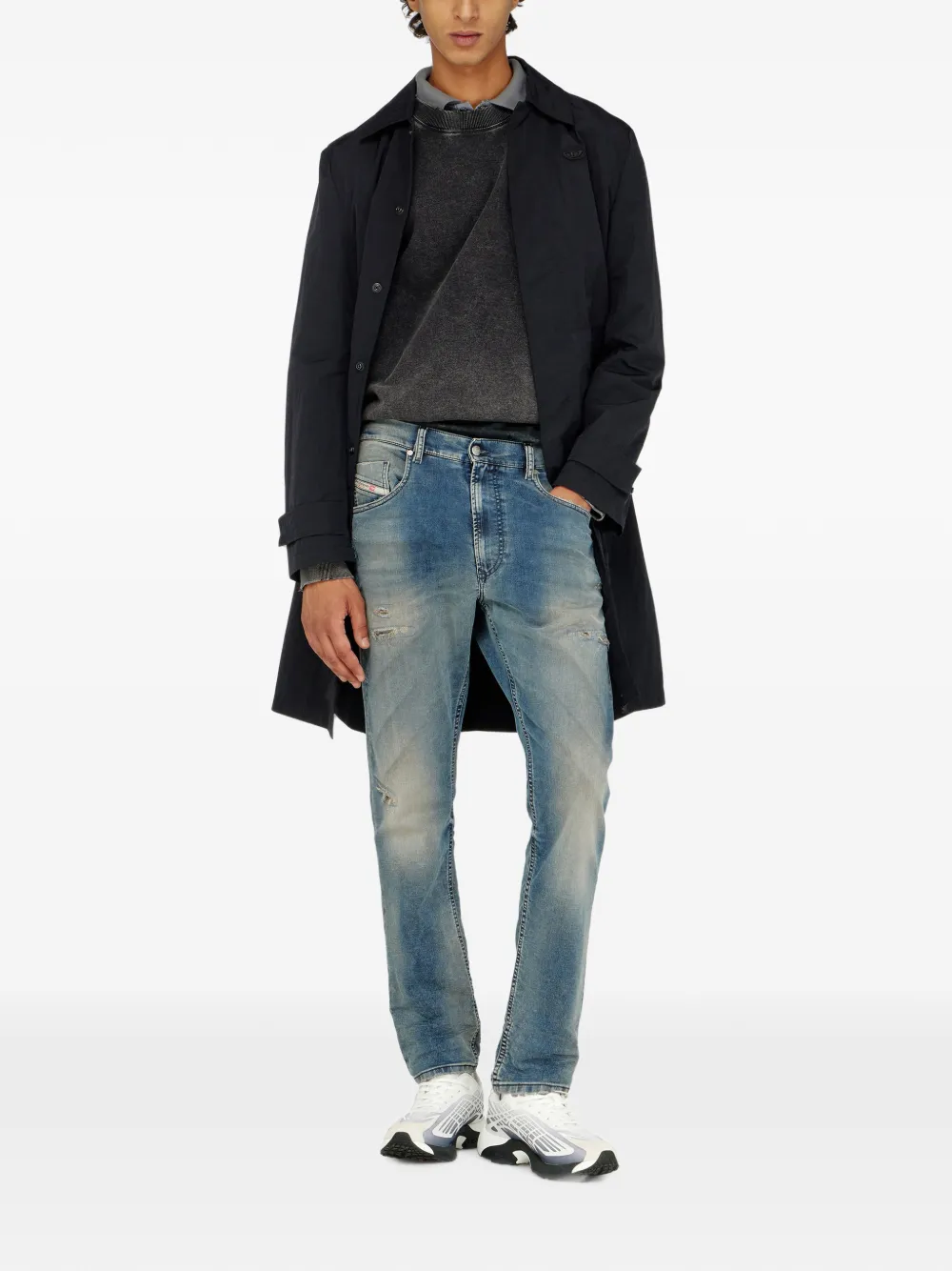 Diesel 2032 D-Krooley-BW Joggjeans jeans Blauw