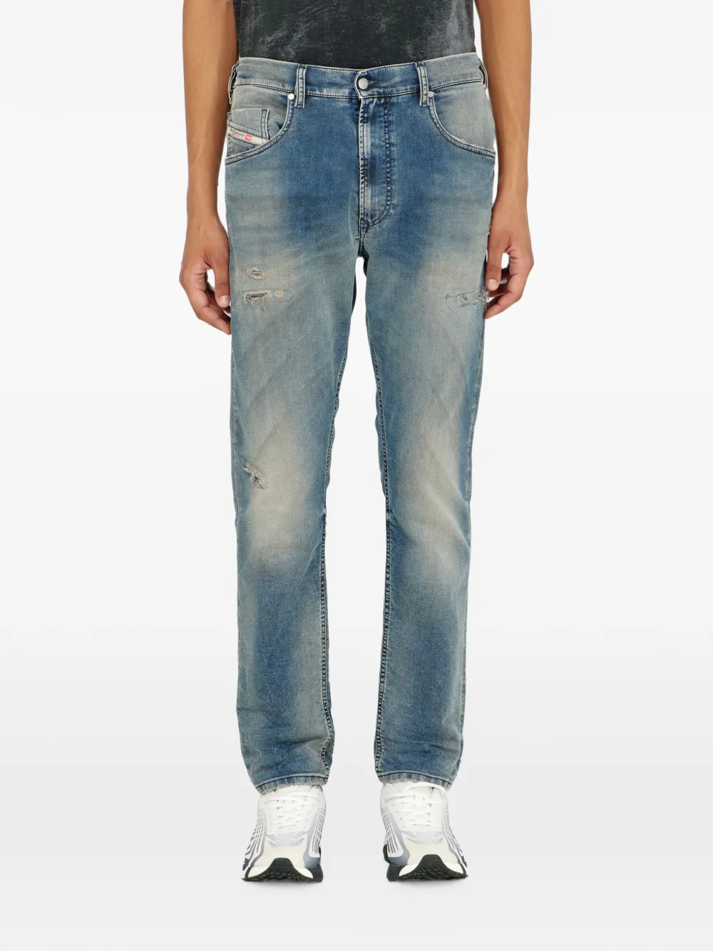 Diesel 2032 D-Krooley-BW Joggjeans jeans Blauw