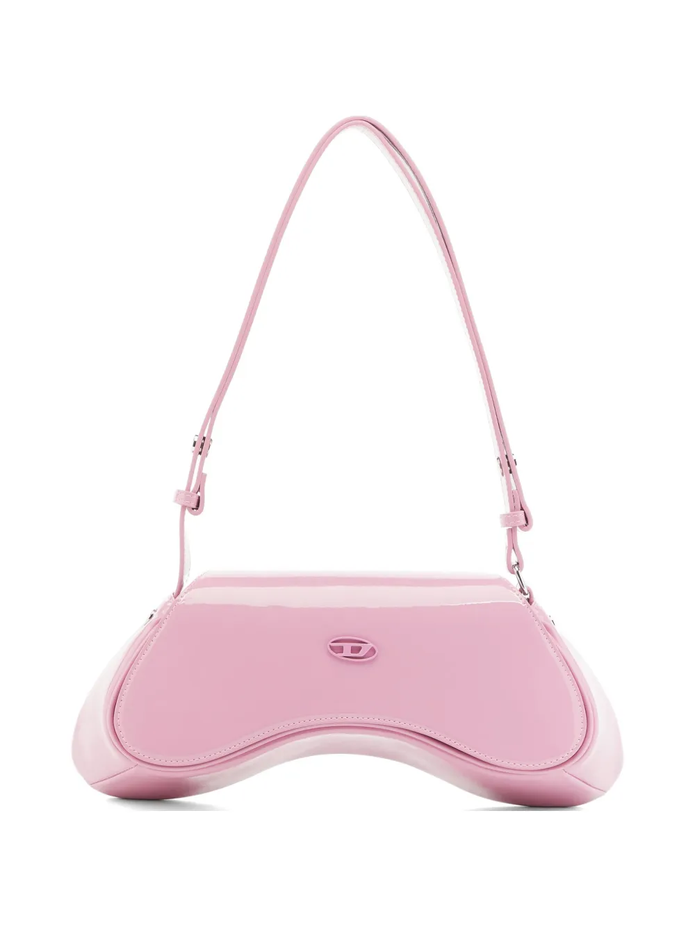 Diesel Borsa a spalla Play lucida - Rosa