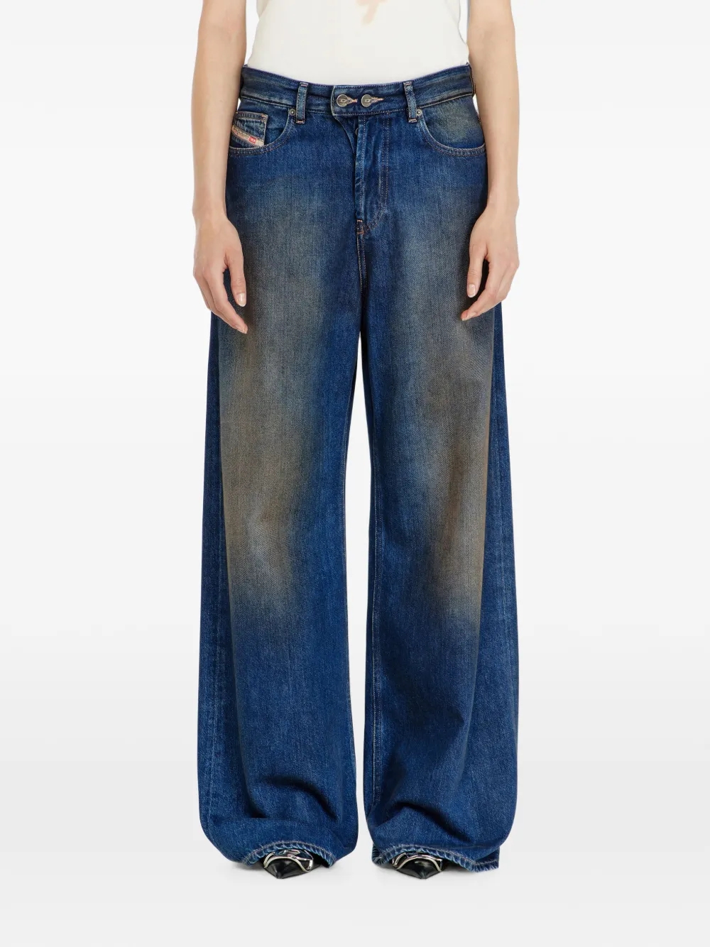 Diesel 1996 D-Sire low-waist jeans Blauw