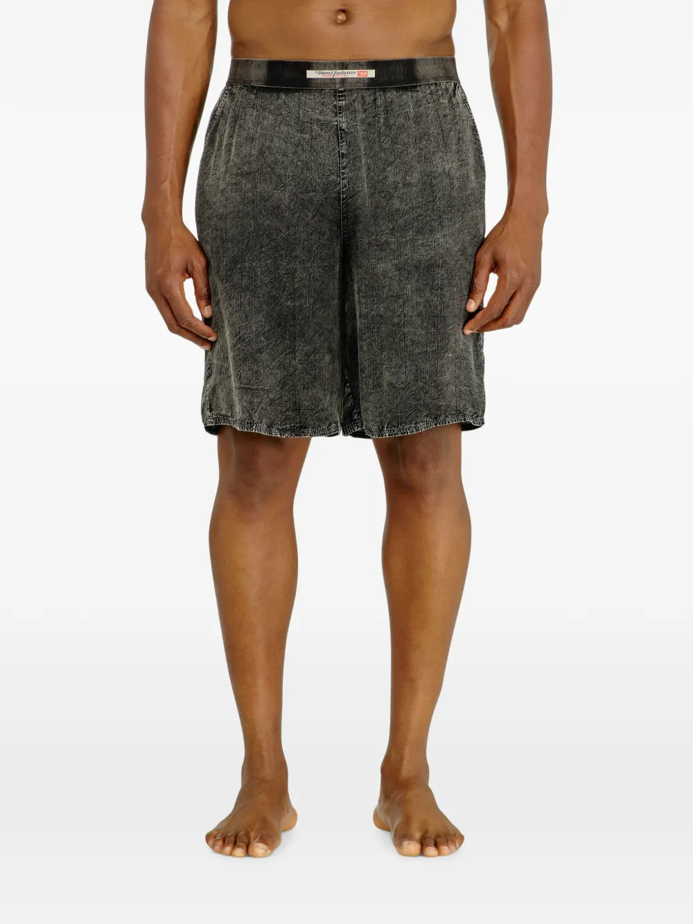 Diesel Viscose shorts Grijs