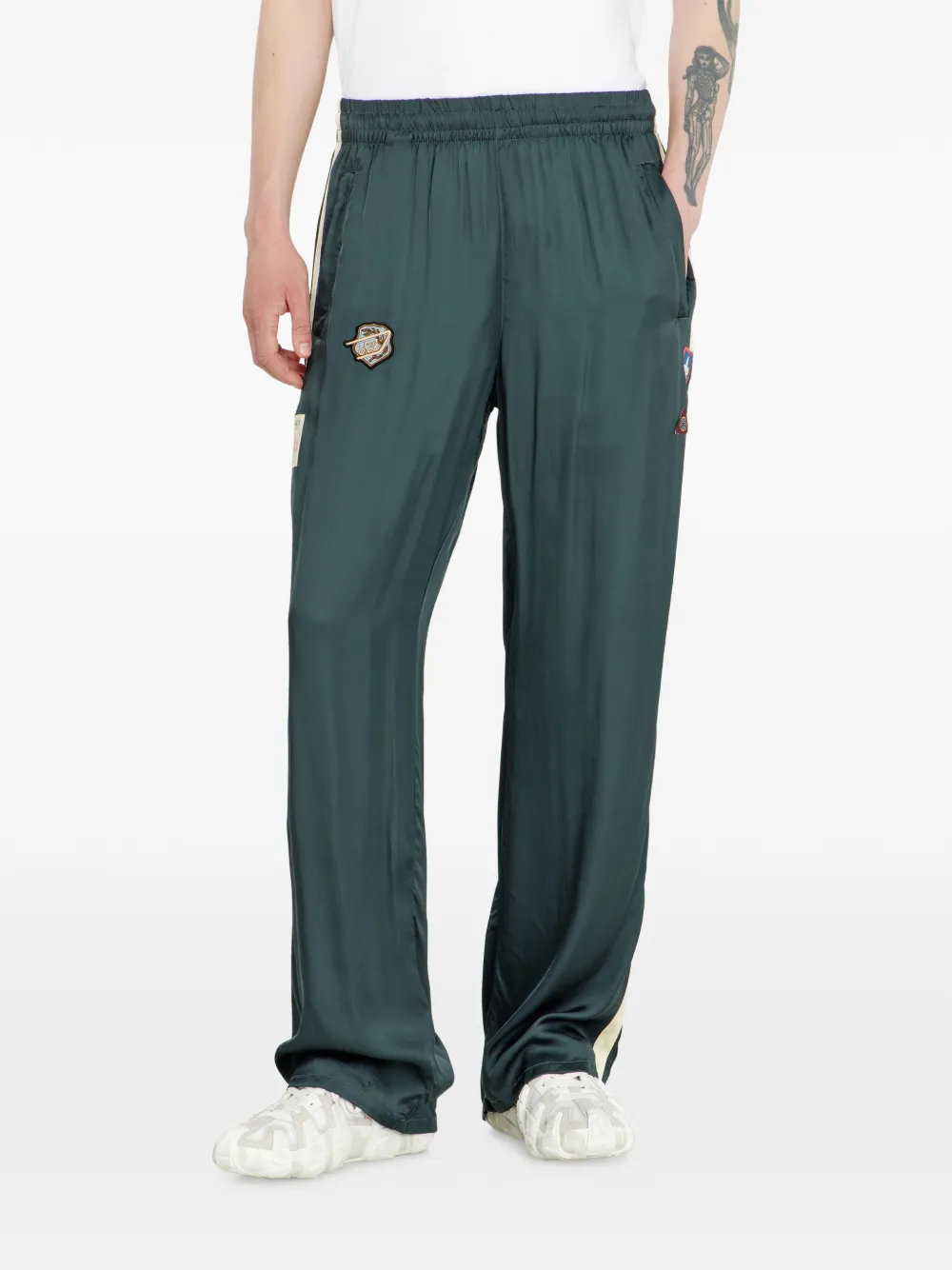  Diesel Pantalones De Chándal Con Parches - Verde 