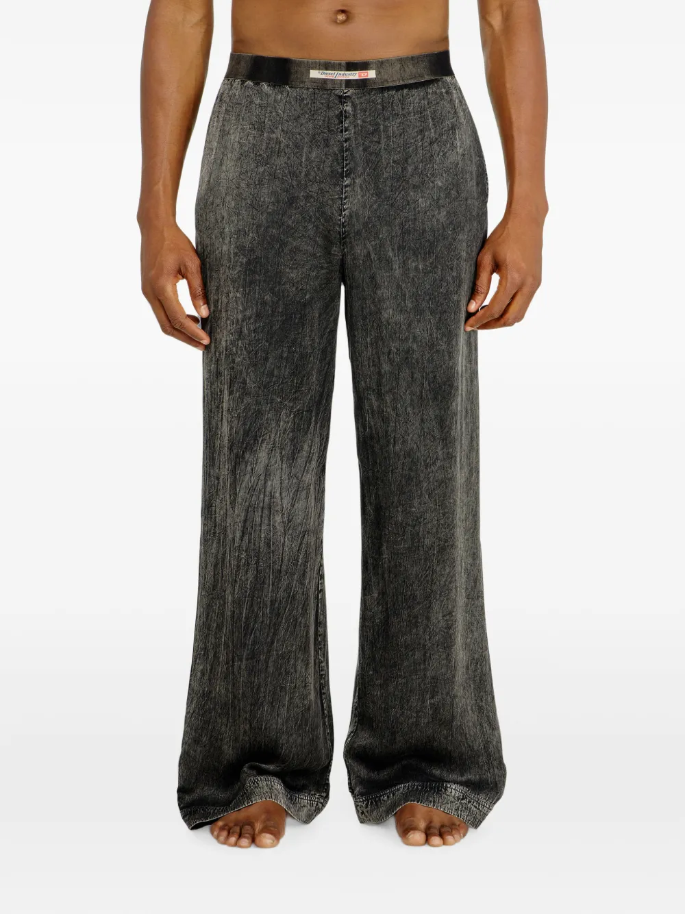 Diesel Viscose broek Grijs