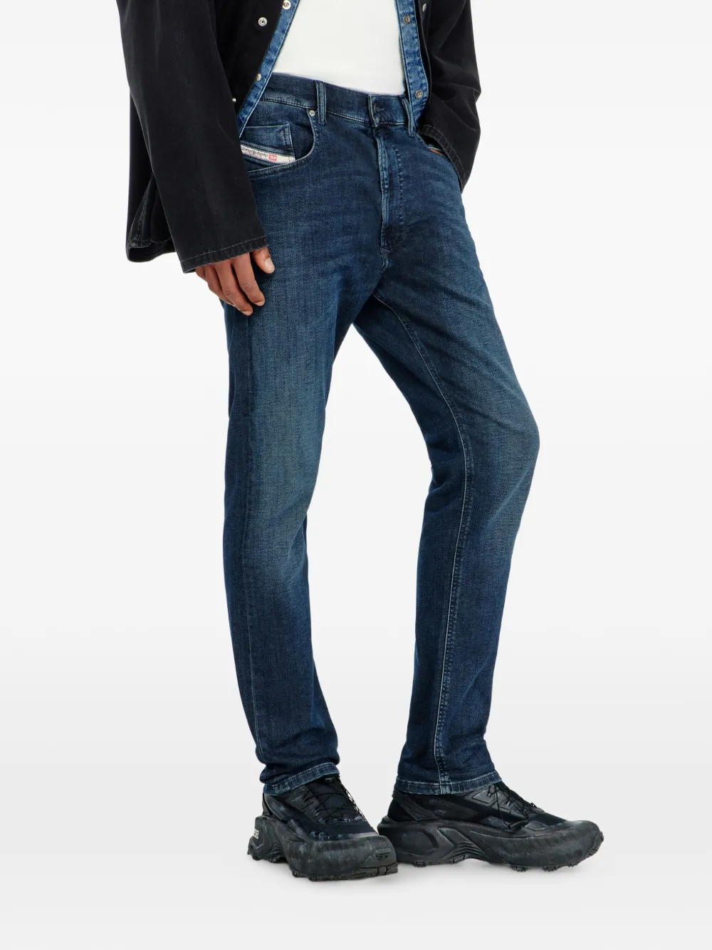 Diesel 2032 D-Krooley-BW Joggjeans straight jeans Blauw