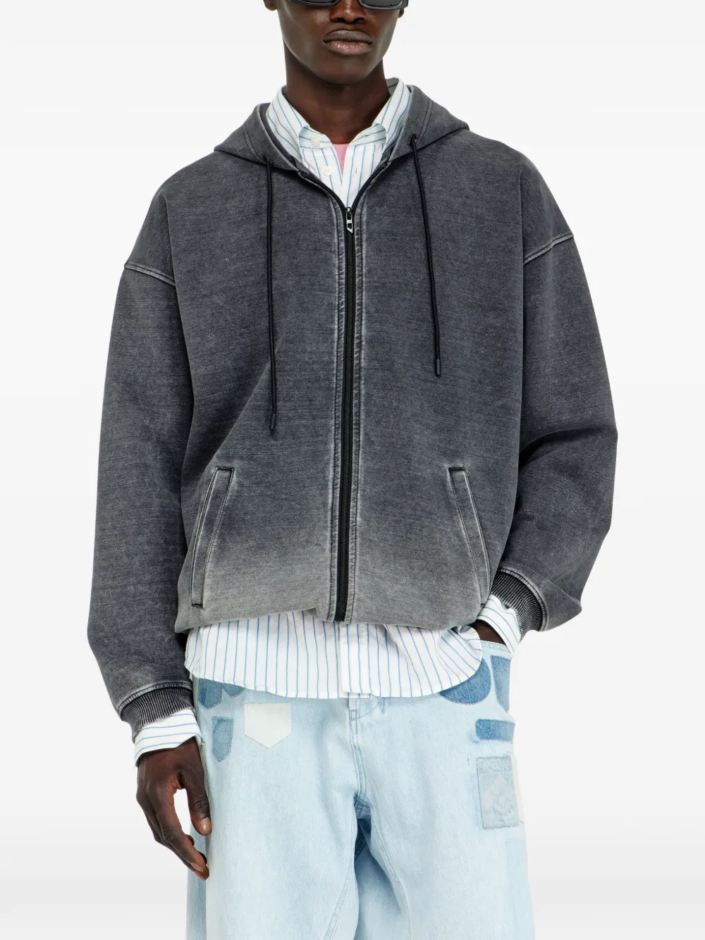 Diesel S-Hermy-Zip jack Blauw