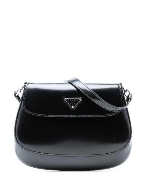 Prada Pre-Owned 2000-2013 Spazzolato Leather Cleo Flap shoulder bag