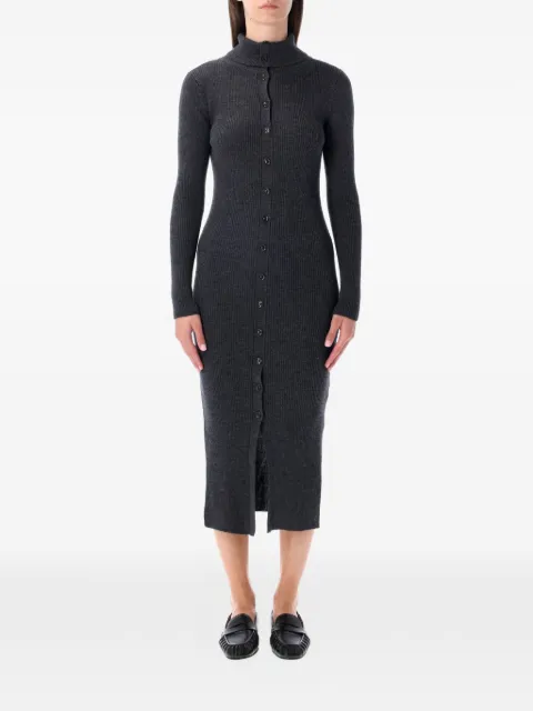 Sessùn Shimalong ribbed-knit buttoned dress