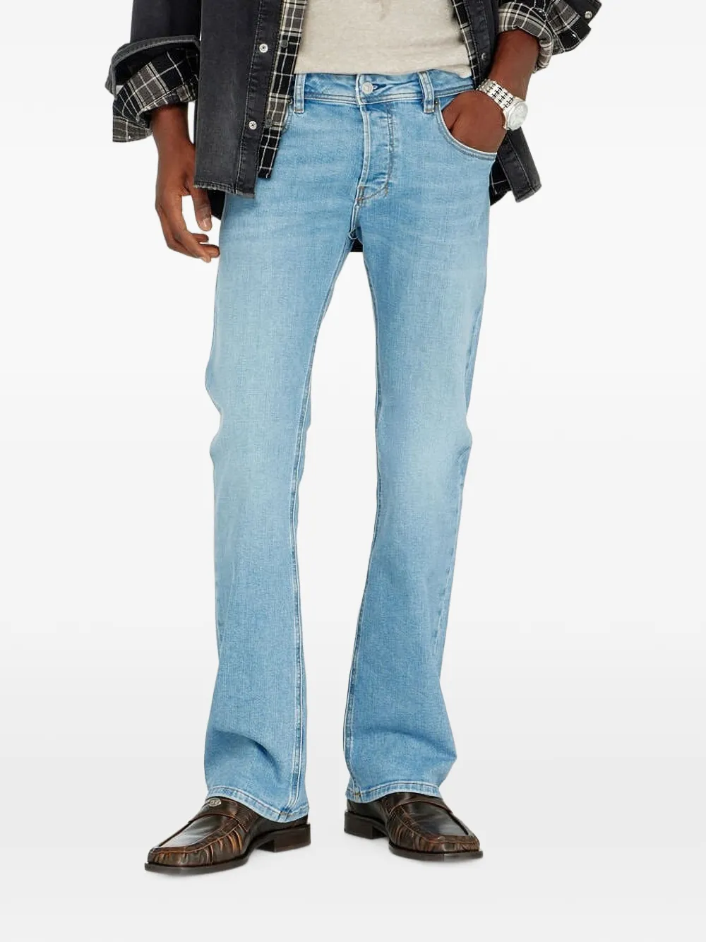 Diesel Zatiny bootcut jeans Blauw
