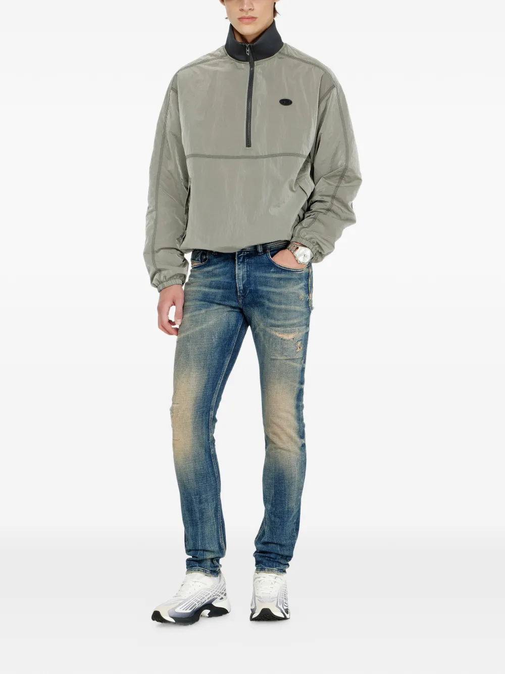 Diesel Skinny jeans low waist 1979 Sleenker Blauw