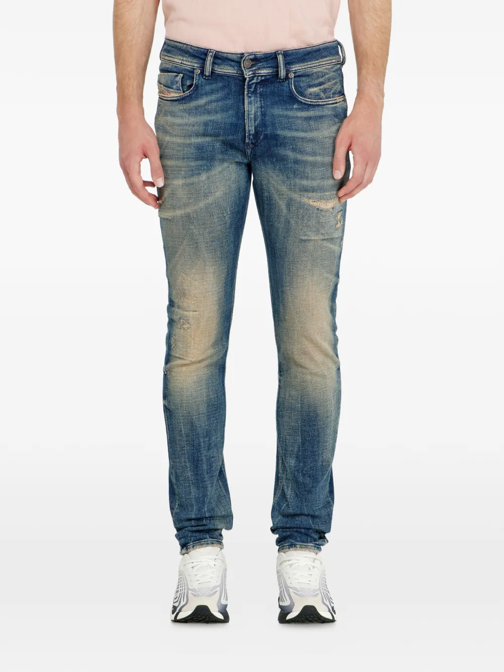 Diesel Skinny jeans low waist 1979 Sleenker Blauw