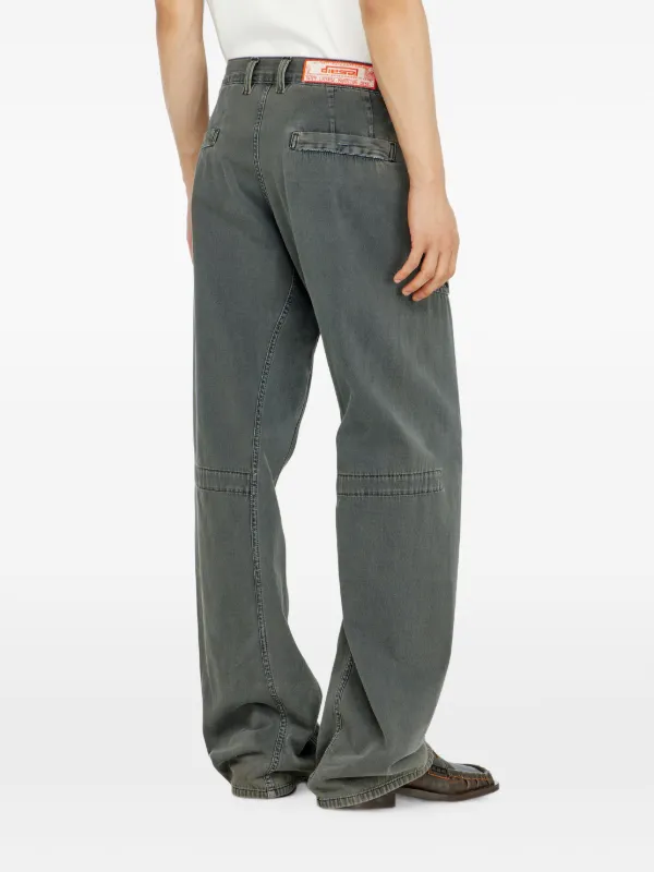 Diesel D-Zeta Panelled Jeans | Grey | FARFETCH