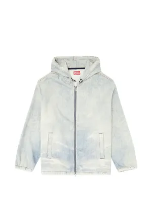 Alexander Wang フーデッド デニムジャケット | ブルー | FARFETCH JP