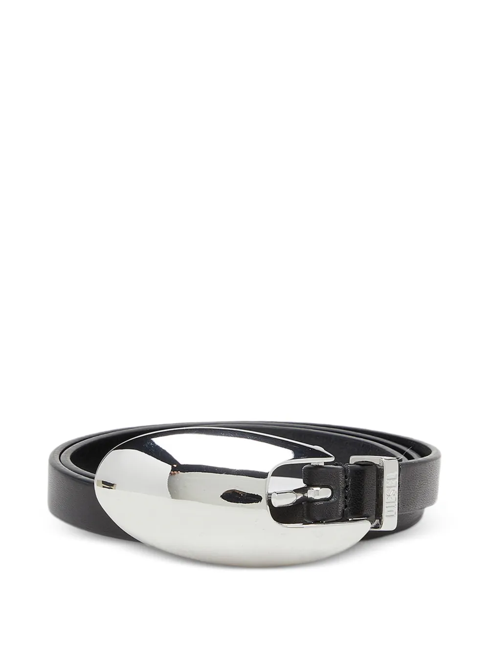 Diesel B-Rop sculpted-buckle belt - Nero