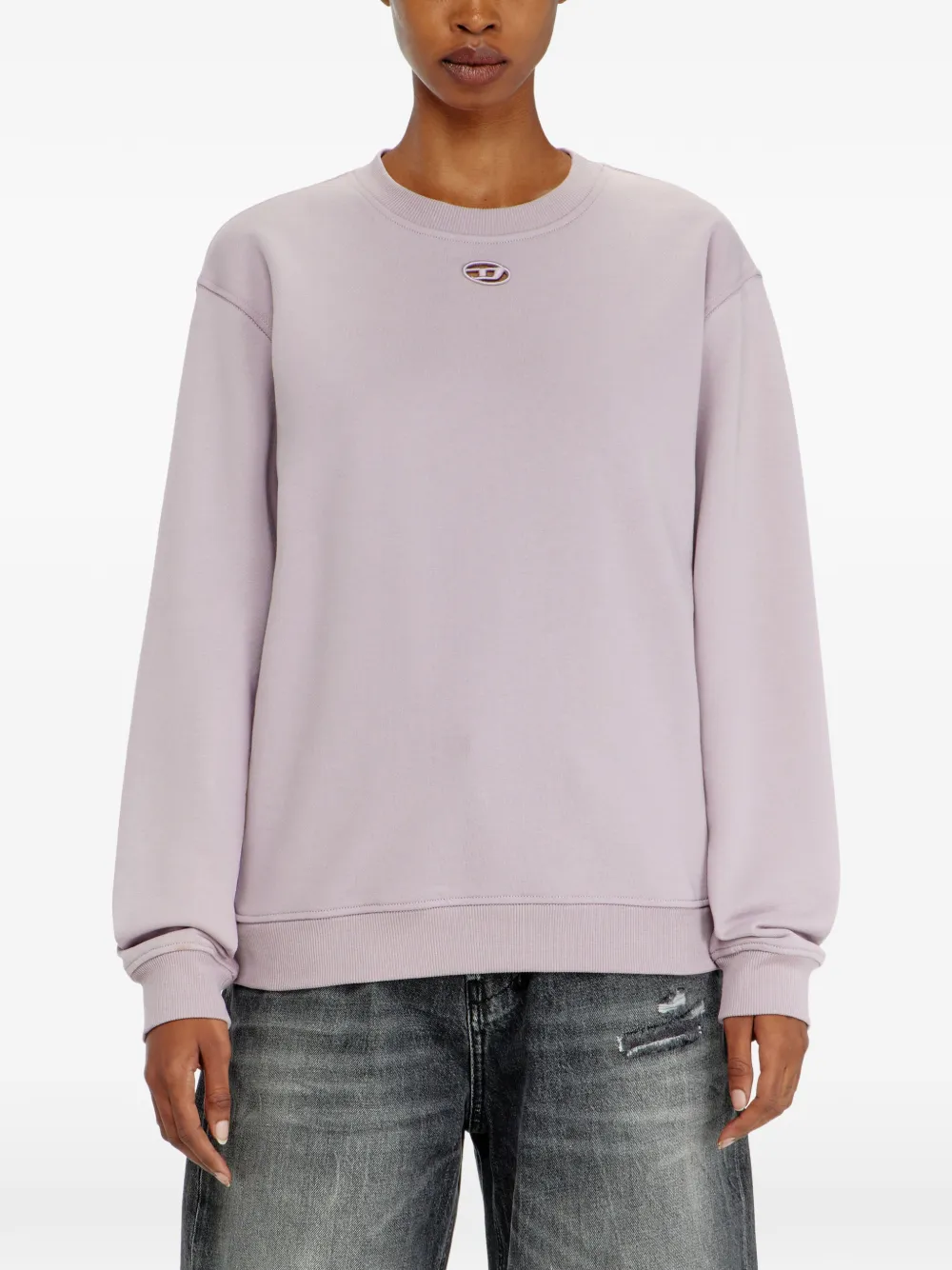  Diesel Sudadera Con Bordado Oval D - Morado 