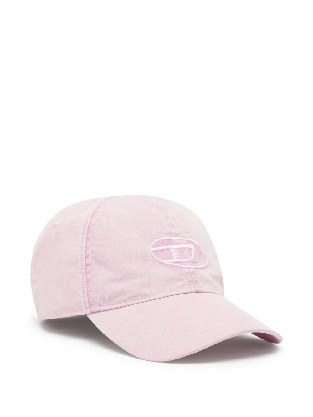 Diesel Oval D logo-embroidered baseball cap - Rosa