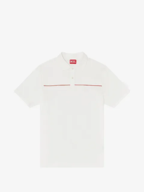 Diesel polo shirt with contrast piping