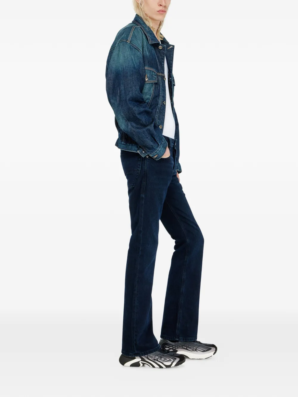 Diesel 2007 Zatiny low-waist bootcut jeans Blauw