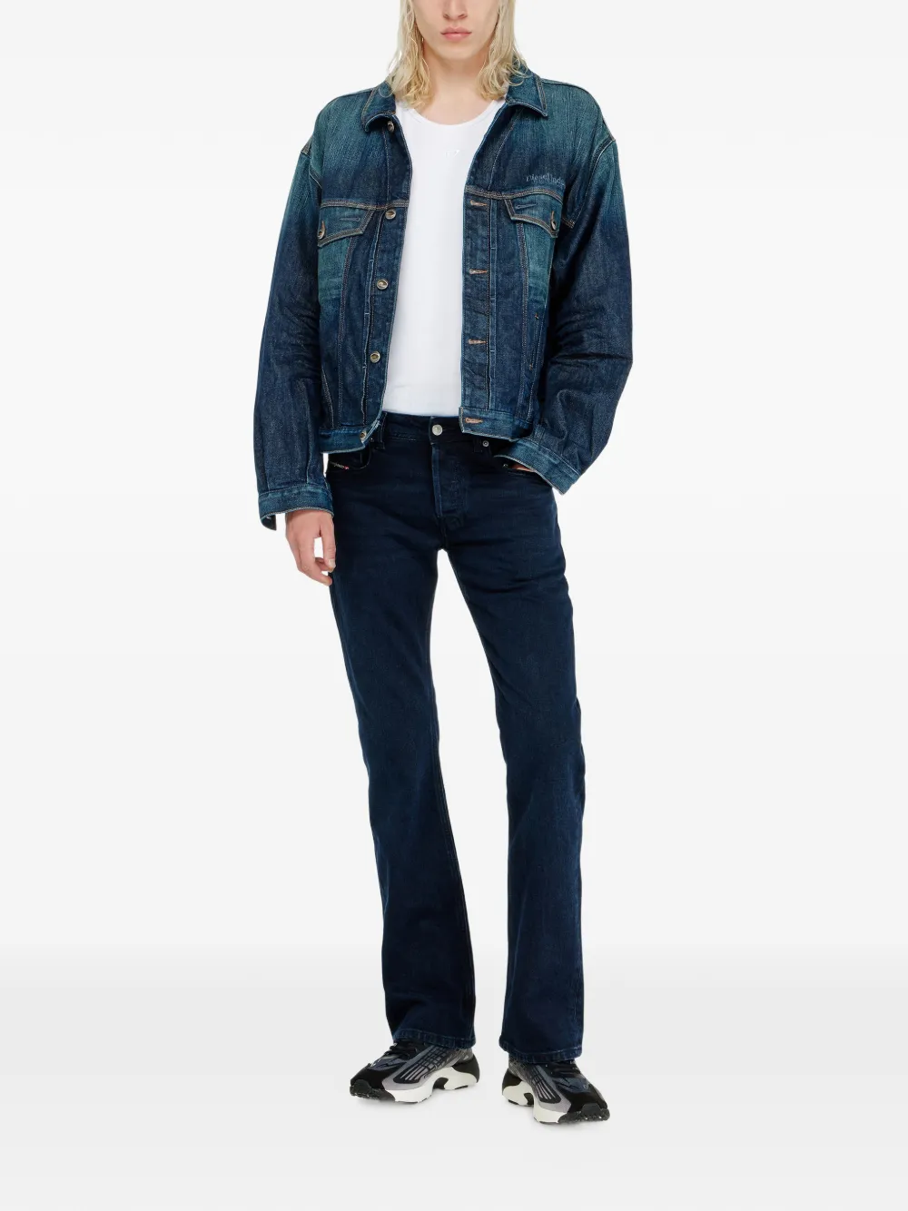 Diesel 2007 Zatiny low-waist bootcut jeans Blauw