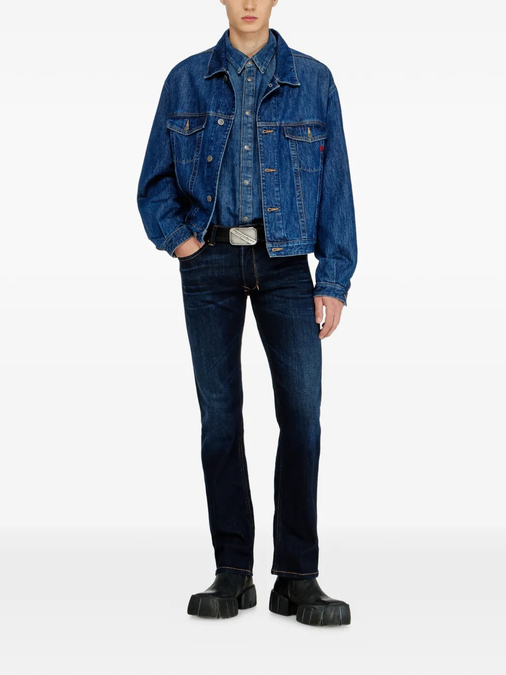 Diesel 1985 Larkee straight jeans Blauw