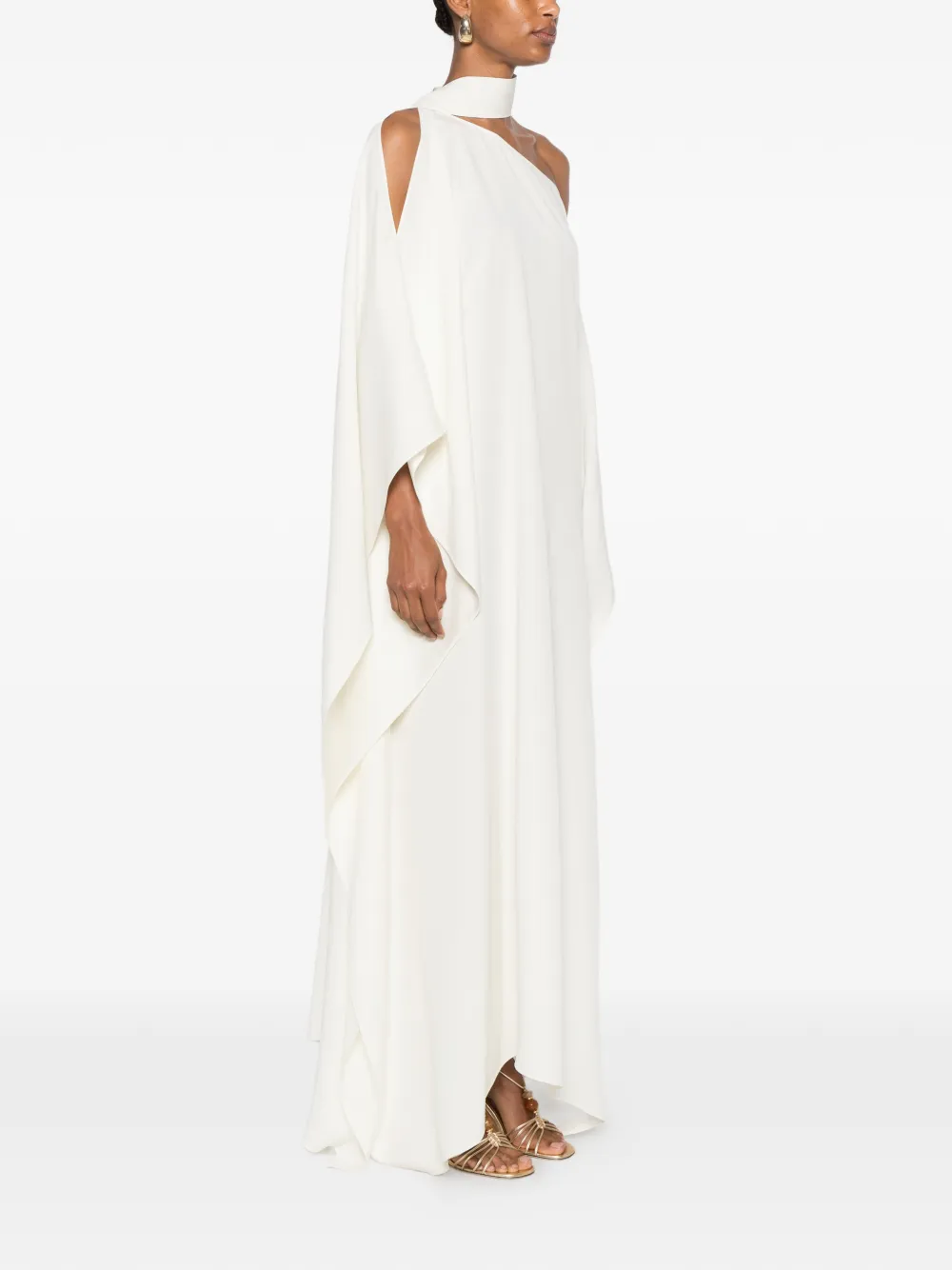 Taller Marmo Asymmetrische maxi-jurk Wit