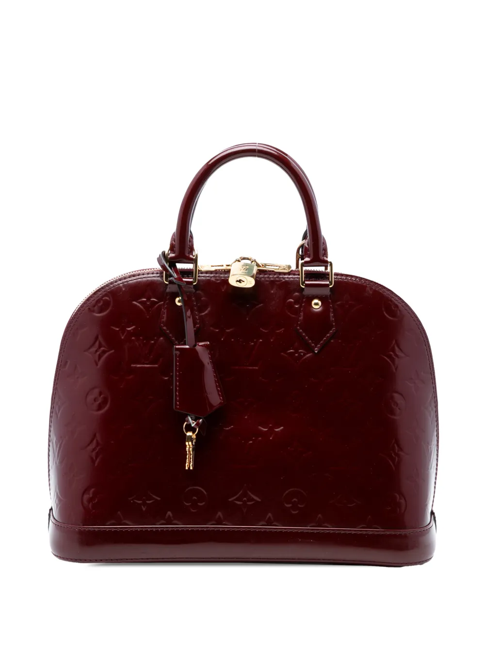 Louis Vuitton Pre-Owned 2014 Monogram Vernis Alma PM handbag - Rosso