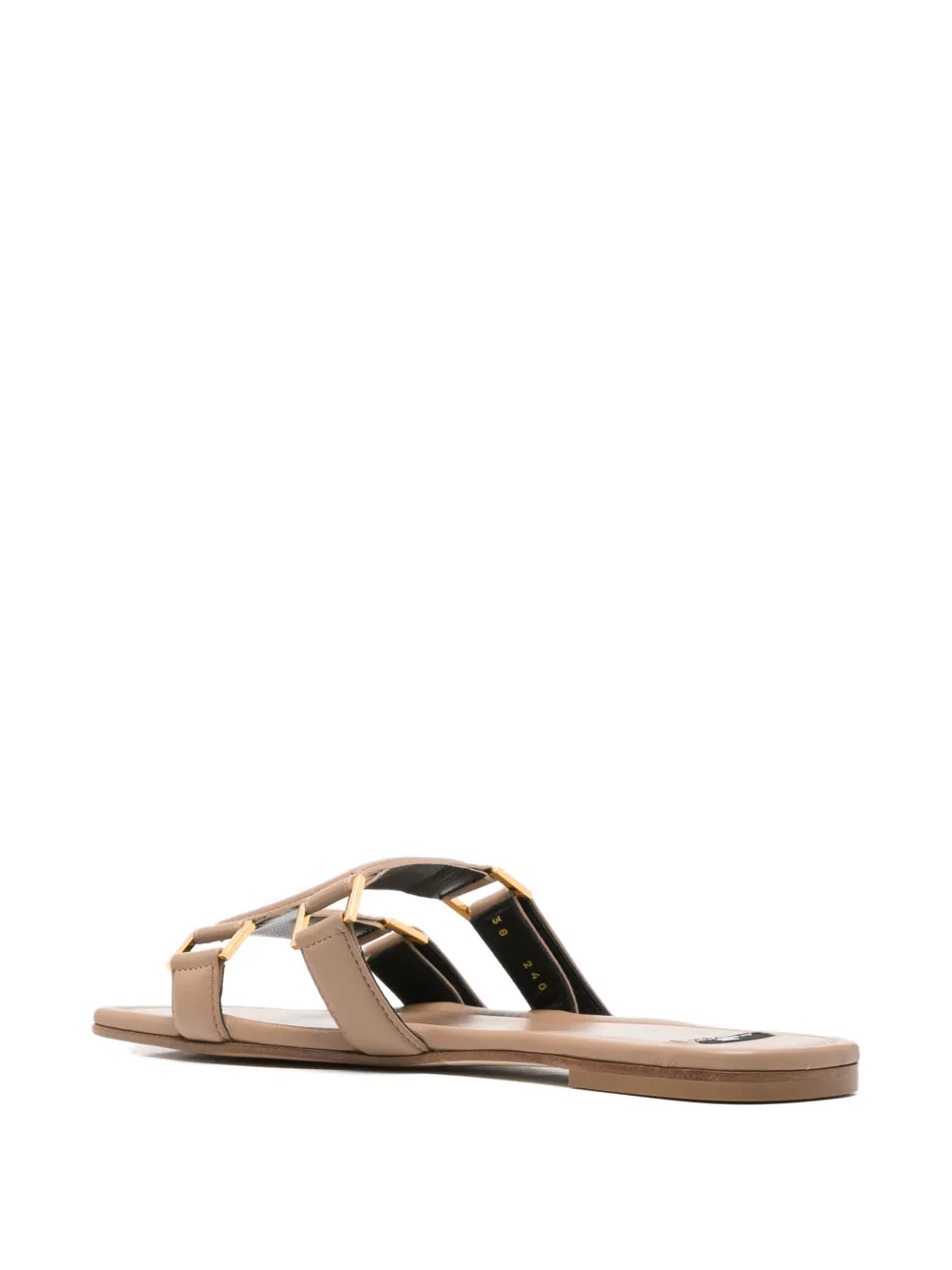Elisabetta Franchi gold-tone hardware sandals Beige