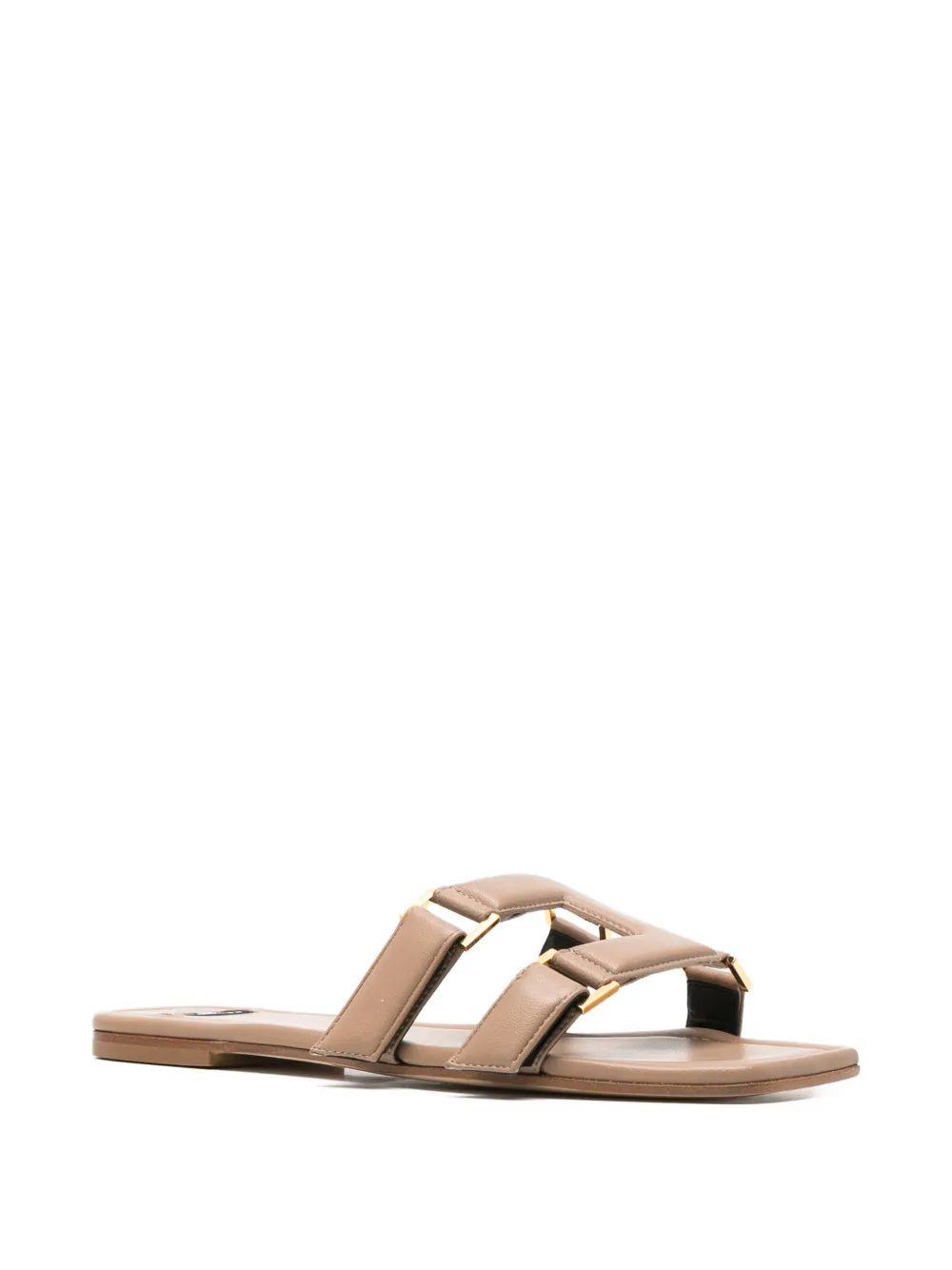 Elisabetta Franchi gold-tone hardware sandals Beige